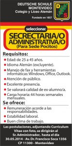 Aviso secretaria adminstrativa  2x13